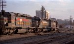 SBD 3613 leads a pair of SD40-2's past the station late n the afternoon